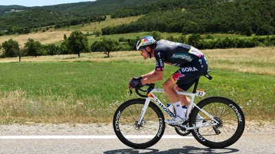 Nico Denz sorgt für den ersten deutschen Etappensieg beim 108. Giro. (Foto: David Pintens/Belga/dpa)