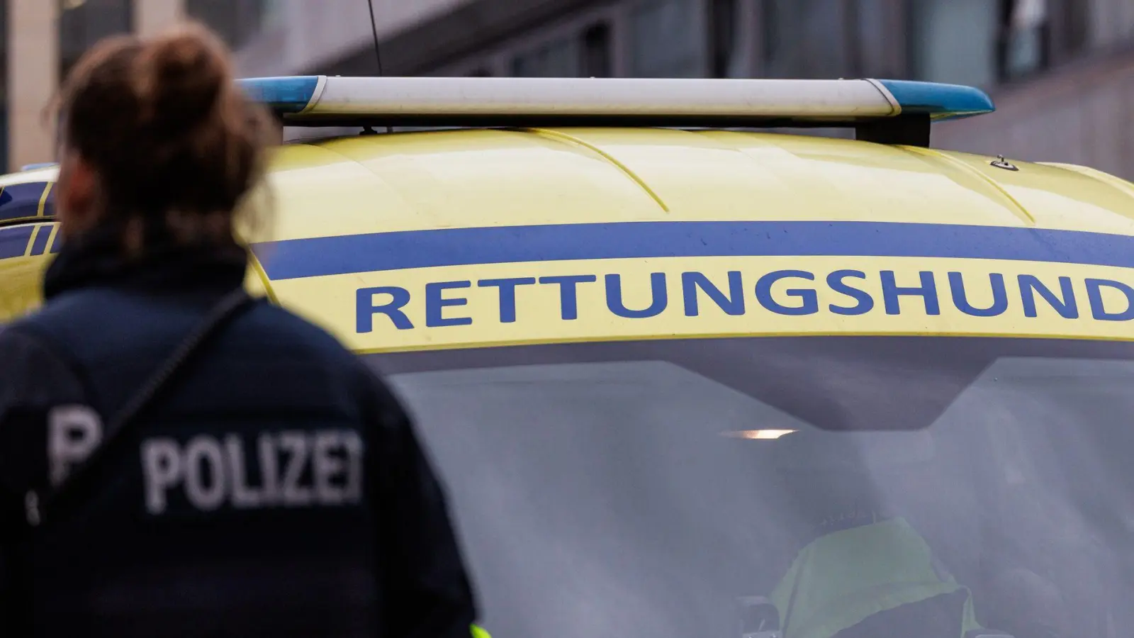 Nach dem verschwundenen Jungen wurde auch mit Spürhunden gesucht.  (Foto: Hannes P. Albert/dpa)