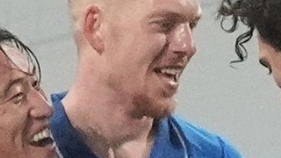 Darmstadt jubelt über das dritte Tor. (Foto: Marc Schüler/dpa)