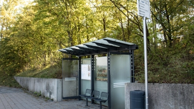 Eine Frischkellenkur erlebte die Haltestelle Amt für Ländliche Entwicklung. (Foto: Ansbacher Bäder und Verkehrs GmbH/Stefanie Remel)