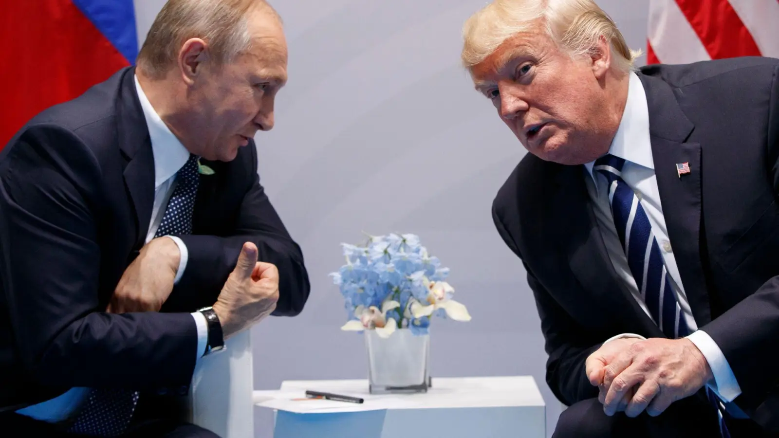 Frieden in 24 Stunden? Donald Trump behauptet im Wahlkampf, Russlands Krieg gegen die Ukraine in kürzester Zeit stoppen zu können. (Archivbild) (Foto: Evan Vucci/AP/dpa)