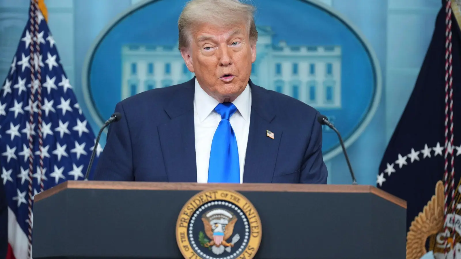 US-Präsident Donald Trump will schon bald die zuletzt ausgesetzten Zölle auf Importe aus vielen Ländern erheben.  (Foto: Jacquelyn Martin/AP/dpa)
