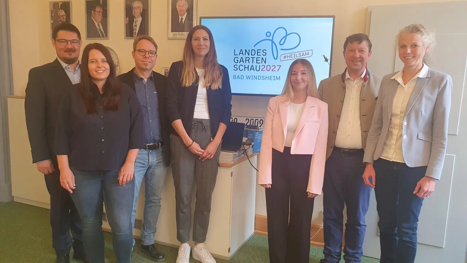 Sind zufrieden mit dem Ergebnis (von links): Jürgen Boier, Claudia Lenz, Robert Sitzmann, Jennifer Münch, Neele Höreth, Jürgen Heckel und Birgit Grübler. (Foto: Anna Franck)