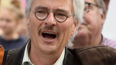 So trat Richard Mergner gerne in Aktion: Wo immer in Bayern für den Erhalt von Natur und Umwelt gekämpft werden musste, war der Franke nicht fern. (Archivbild) (Foto: Tobias Hase/dpa)