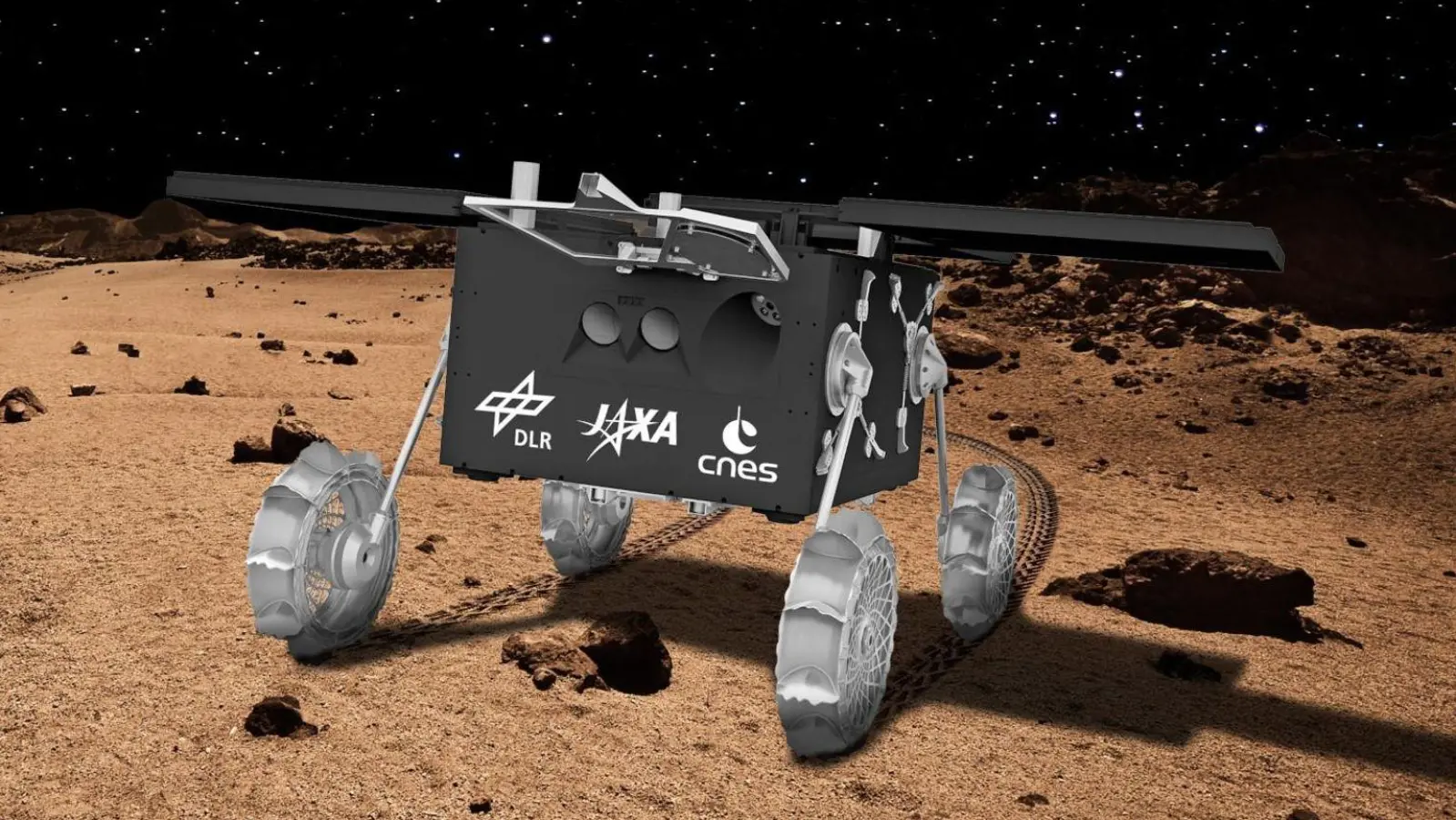 Der deutsch-französische Rover „Idefix“ soll 2029 auf dem Marsmond Phobos landen. (Foto: -/DLR/dpa)