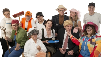 Die Theaterensemblemitglieder der VR-Teilhaberbank touren ab 6. Januar wieder durch das Geschäftsgebiet.  (Foto: VR-TeilhaberBank)