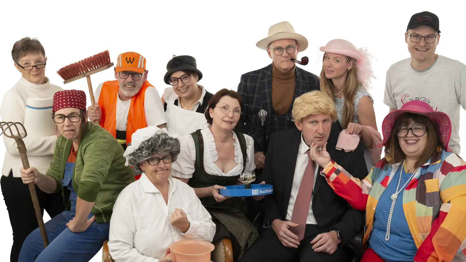 Die Theaterensemblemitglieder der VR-Teilhaberbank touren ab 6. Januar wieder durch das Geschäftsgebiet.  (Foto: VR-TeilhaberBank)