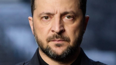 Der ukrainische Präsident Wolodymyr Selenskyj fordert bei den Verhandlungen in Berlin über ein Ende des russischen Angriffskriegs einen würdigen Frieden für sein Land. (Archivbild) (Foto: -/Press Service Of The President Of Ukraine/AP/dpa)