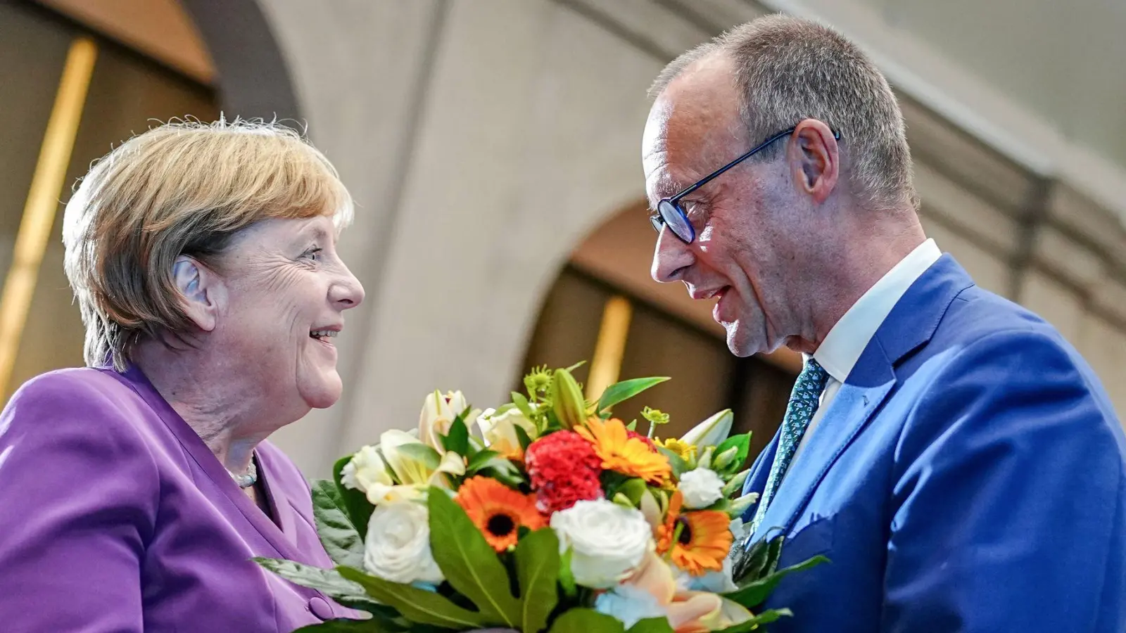 Solche Bilder wird es am 70. Geburtstag von Friedrich Merz nicht geben. (Archivbild) (Foto: Kay Nietfeld/dpa)