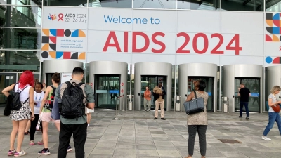 Die Welt-Aids-Konferenz 2024 wird am Montag in München eröffnet. Es werden mehr als 10.000 Teilnehmer erwartet. (Foto: Sabine Dobel/dpa)