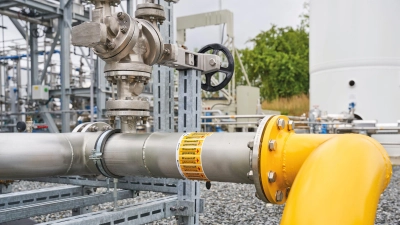 So sieht eine Wasserstoff-Pipeline aus. Im Landkreis soll das Kernnetz aber vor allem unterirdisch verlaufen. Der nächste Einspeisepunkt aus Uffenheimer Sicht wäre allerdings Markt Bibart, in rund 25 Kilometer Entfernung von der Langensteinacher A7-Abfahrt. (Foto: Swen Gottschall)