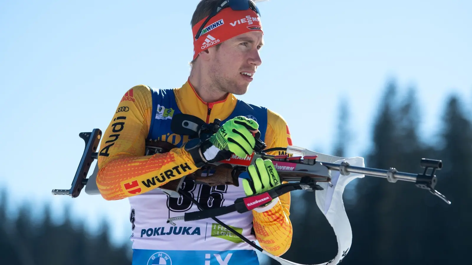 Rückt beim zweiten Teil des Biathlon-Weltcups im schwedischen Östersund ins deutsche Team: Johannes Kühn. (Foto: Sven Hoppe/dpa)