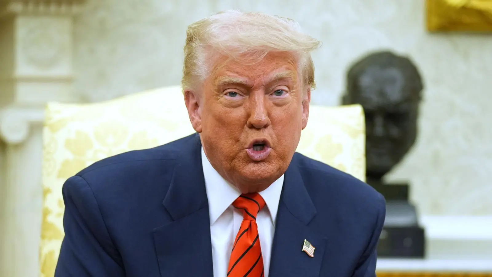 US-Präsident Donald Trump ist mit der Fed nicht zufrieden. (Foto: Evan Vucci/AP/dpa)