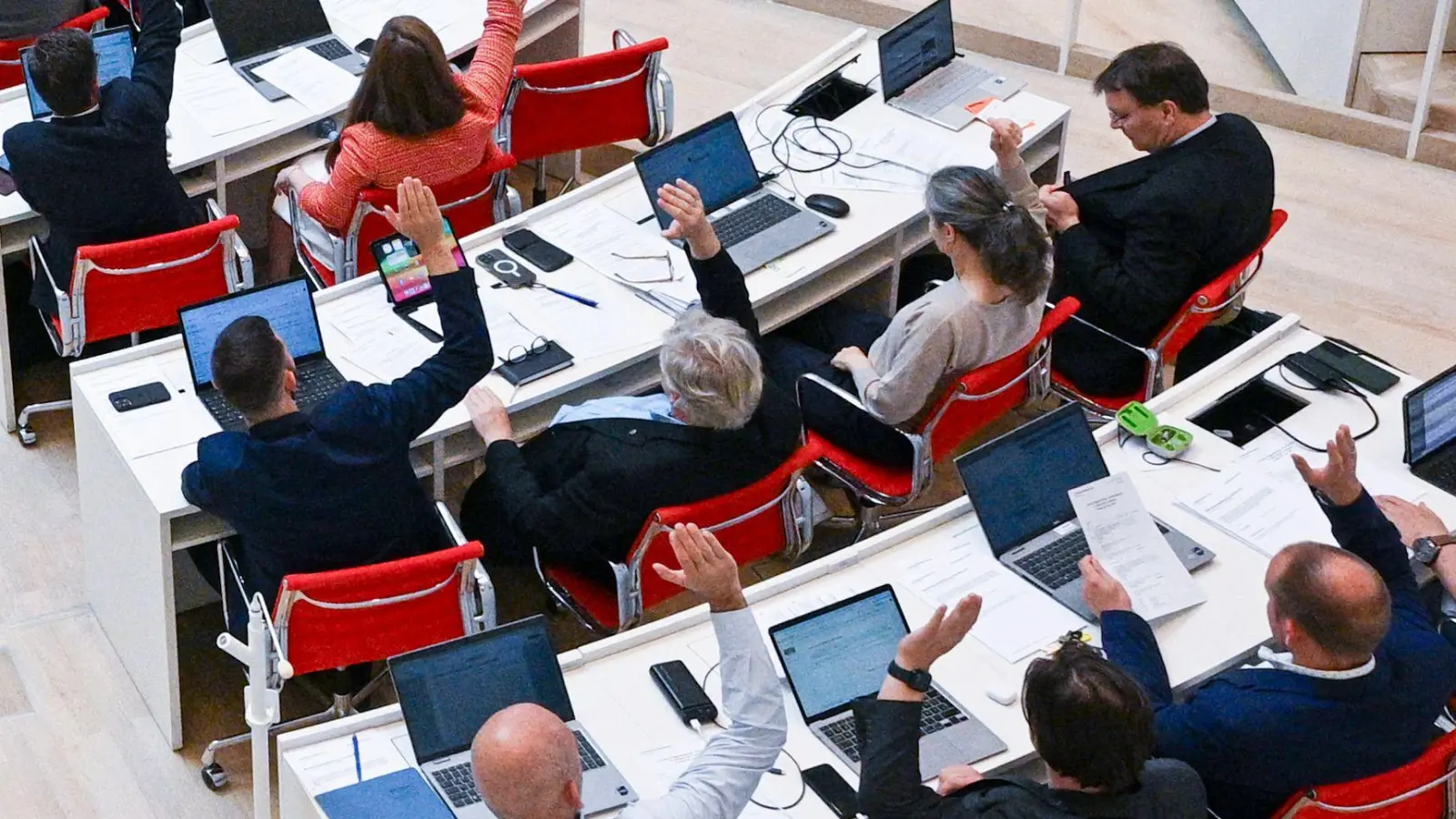 Vier BSW-Landtagsabgeordnete aus Brandenburg treten aus der Partei aus. (Archivbild) (Foto: Jens Kalaene/dpa)