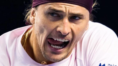 Alexander Zverev fehlt nur noch ein Sieg zu Platz eins in der Weltrangliste. (Foto: Max Slovencik/APA/dpa)