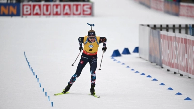 Holte sich auch den Sieg beim Einzel in Ruhpolding: Der Norweger Johannes Thingnes Bö. (Foto: Sven Hoppe/dpa)