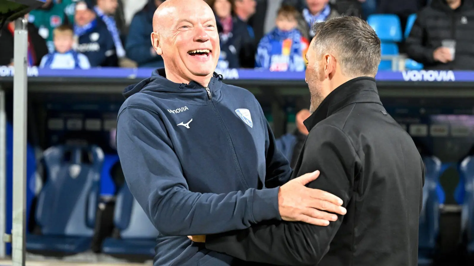 Uwe Rösler hatte bei seiner Rückkehr als Trainer nach Deutschland Grund zur Freude (Foto: Ulrich Hufnagel/dpa)