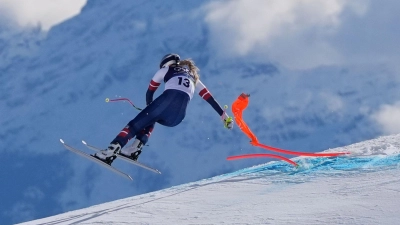 Lindsey Vonn stürzte in der olympischen Abfahrt schwer. (Archivbild) (Foto: Jacquelyn Martin/AP/dpa)