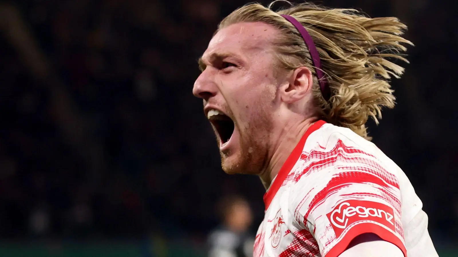 Leipzigs Emil Forsberg träumt vom Europa-League-Finale. (Foto: Jan Woitas/dpa)