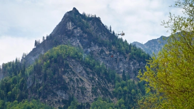 Waldbrand am Saurüsselkopf. (Archivbild) (Foto: Uwe Lein/dpa)