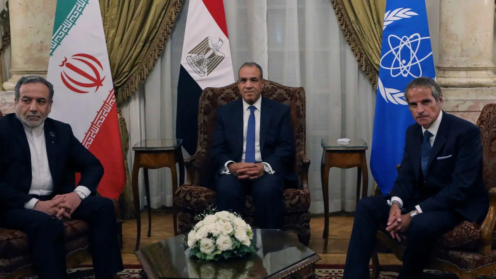 Die Gespräche zu den Atominspektionen fanden in Kairo statt. (Foto: Khaled Elfiqi/AP/dpa)