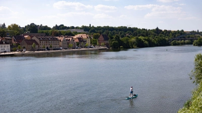 Alarm am Main - der Fluss führt zu wenig Wasser und das ist zu warm. (Archivbild) (Foto: Daniel Löb/dpa)