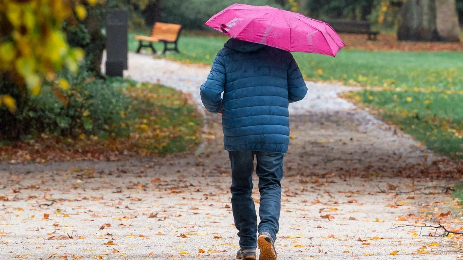 In den kommenden Tagen heißt es wieder: Regenschirm einpacken. (Foto: Daniel Vogl/dpa)