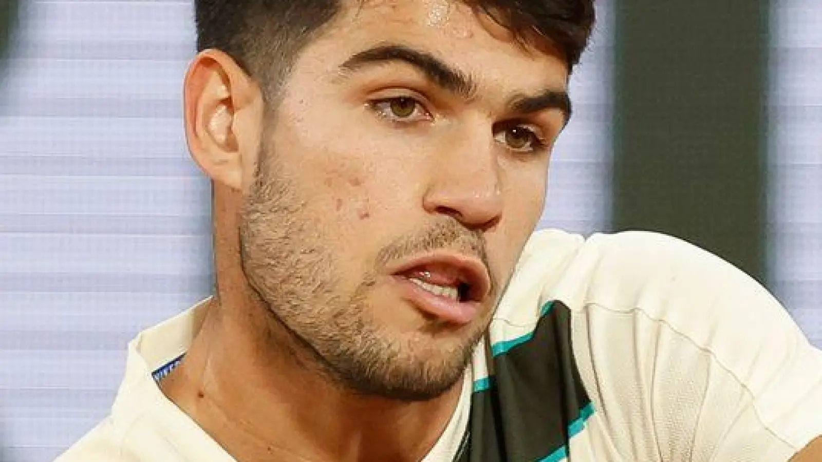 Steigerte sich sukzessive: Alcaraz. (Foto: Loic Baratoux/ZUMA Press Wire/dpa)