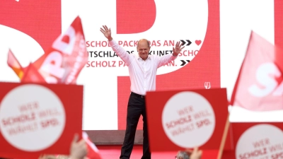 Kanzler Scholz soll die SPD bei der Bundestagswahl wieder zur stärksten Partei machen. (Archivbild) (Foto: Rolf Vennenbernd/dpa)