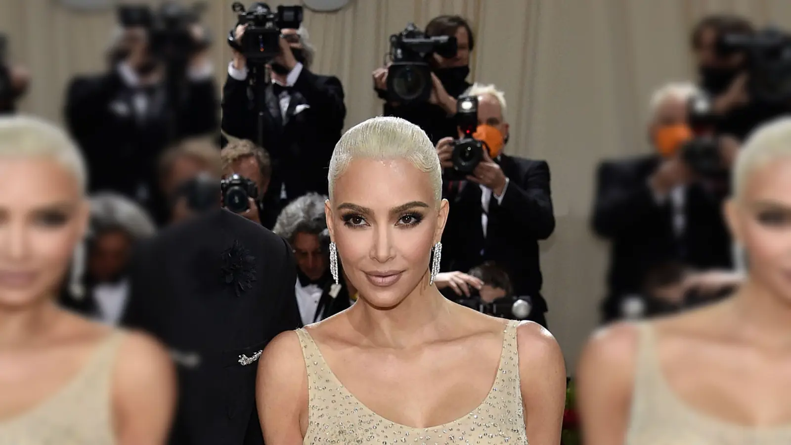 Kim Kardashian bei der Benefizgala des Costume Institute des Metropolitan Museum of Art. (Foto: Evan Agostini/Invision/AP/dpa)