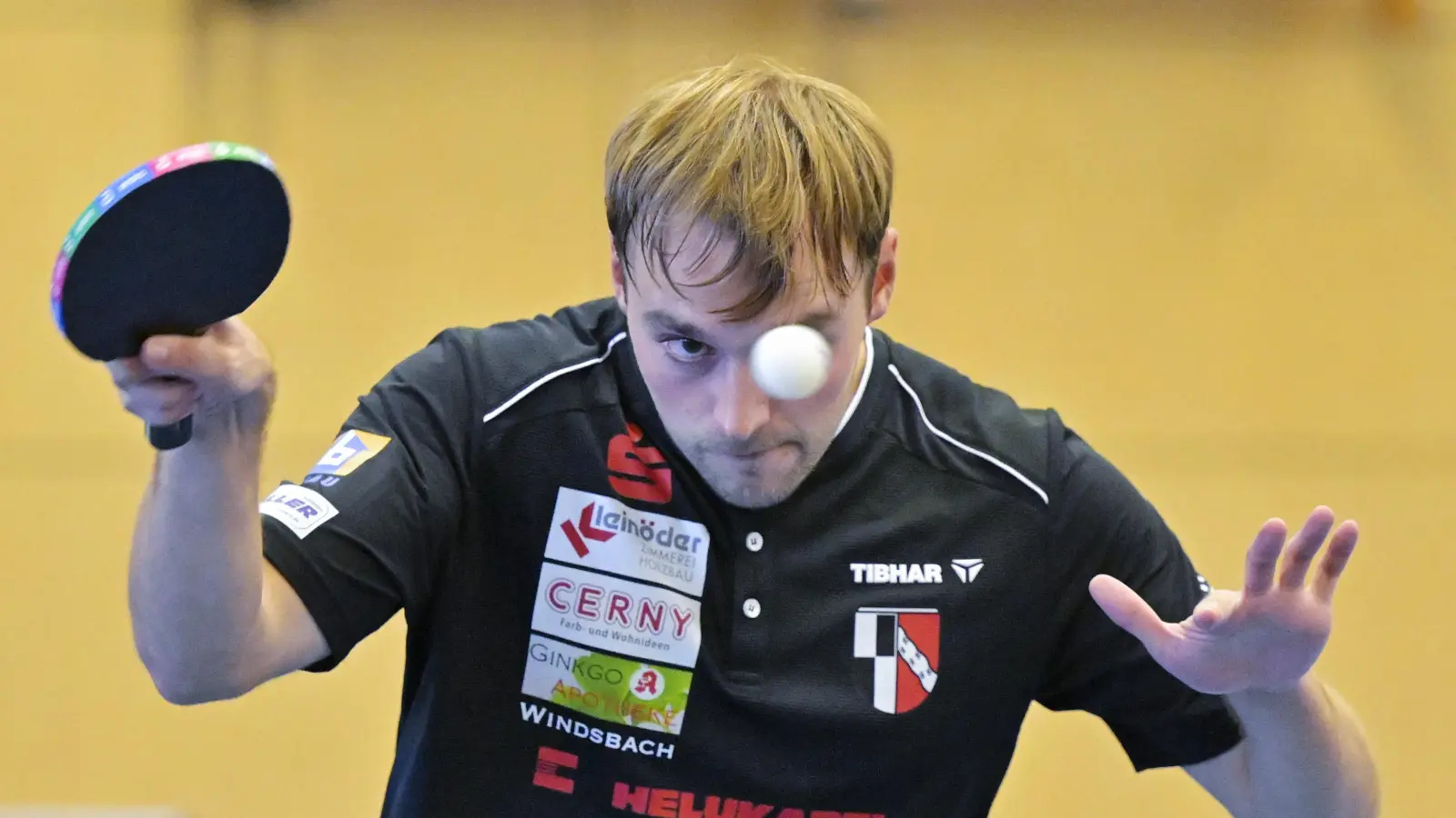 Daniel Rinderer gewann beide Einzel für den TSV Windsbach. (Foto: Martin Rügner)