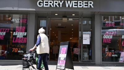 Der Abverkauf läuft auf Hochtouren in den verbliebenen Gerry-Weber-Shops in Deutschland. (Foto: Wolf von Dewitz/dpa)