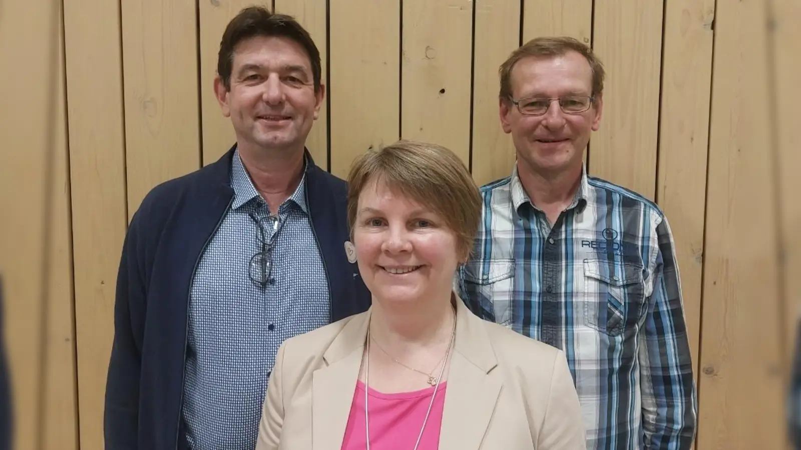 Sie stehen am 8. März für den Münchsteinacher Bürgermeisterposten zur Wahl (von links): Thomas Jordan, Elisabeth Schmidt und Robert Rößner. (Foto: Sandra Buchwald)