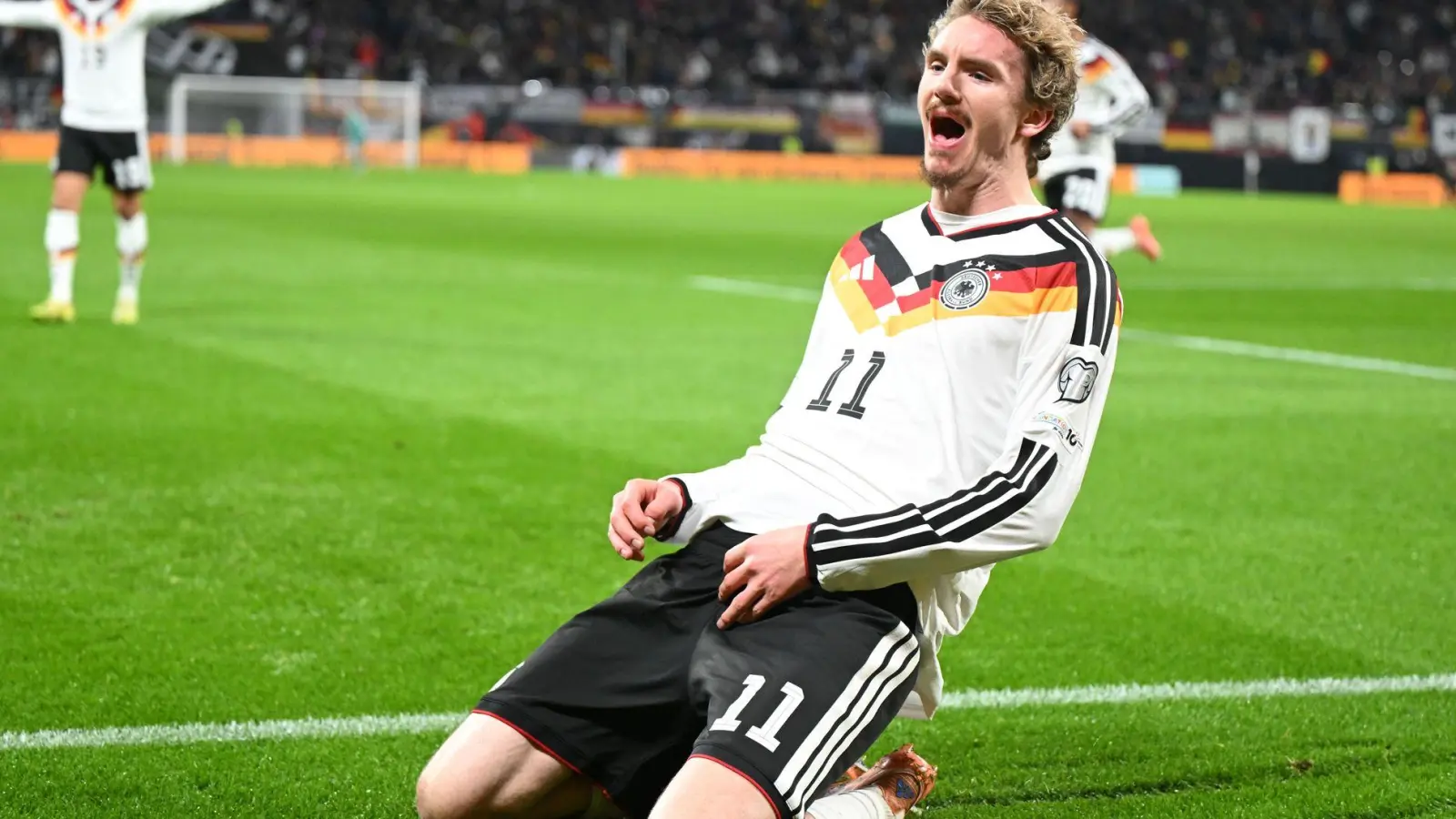 Viertes Woltemade-Tor nacheinander.  (Foto: Robert Michael/dpa)