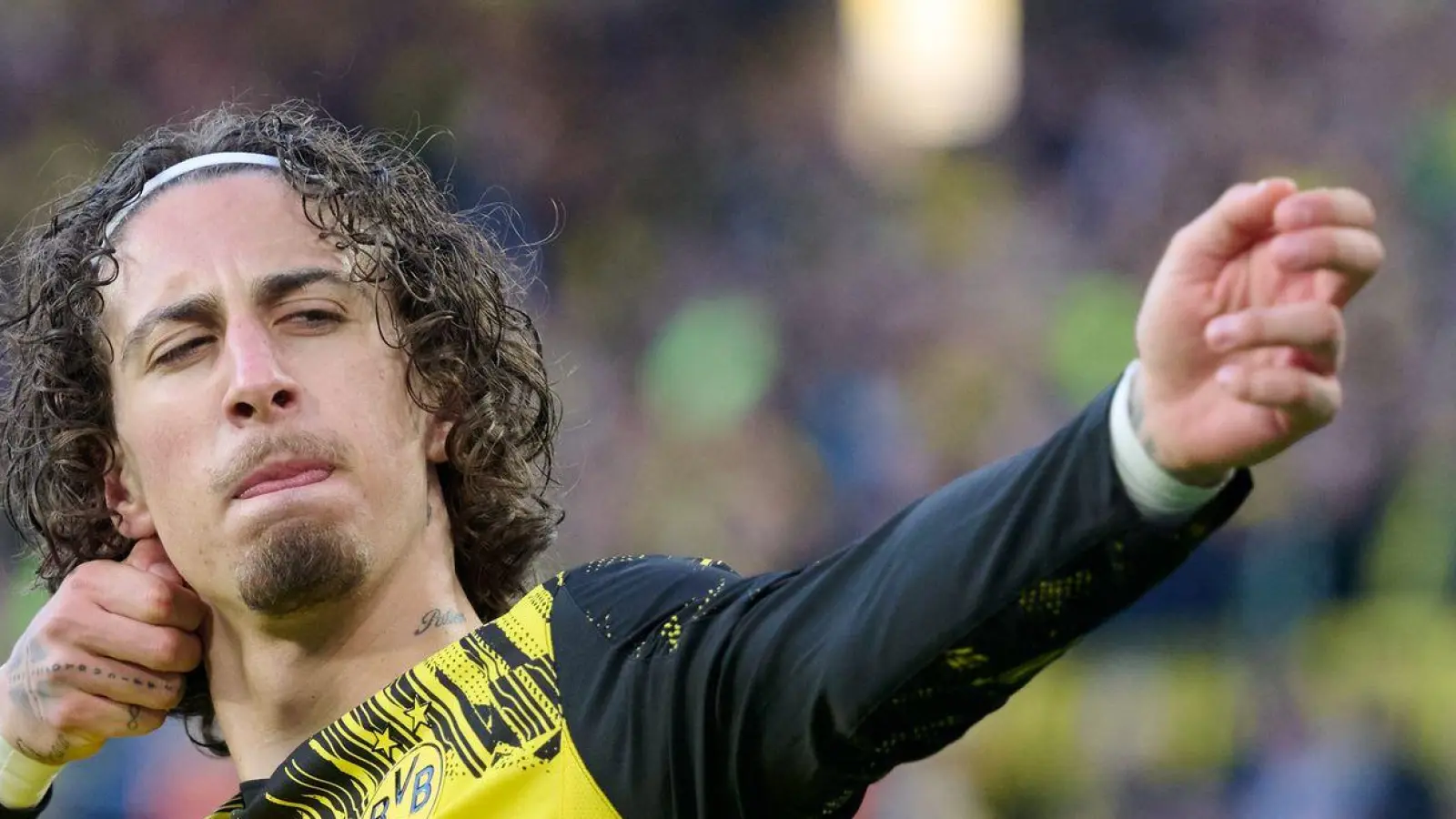 Traf zum 4:0 für Dortmund: Fabio Silva. (Foto: Bernd Thissen/dpa)