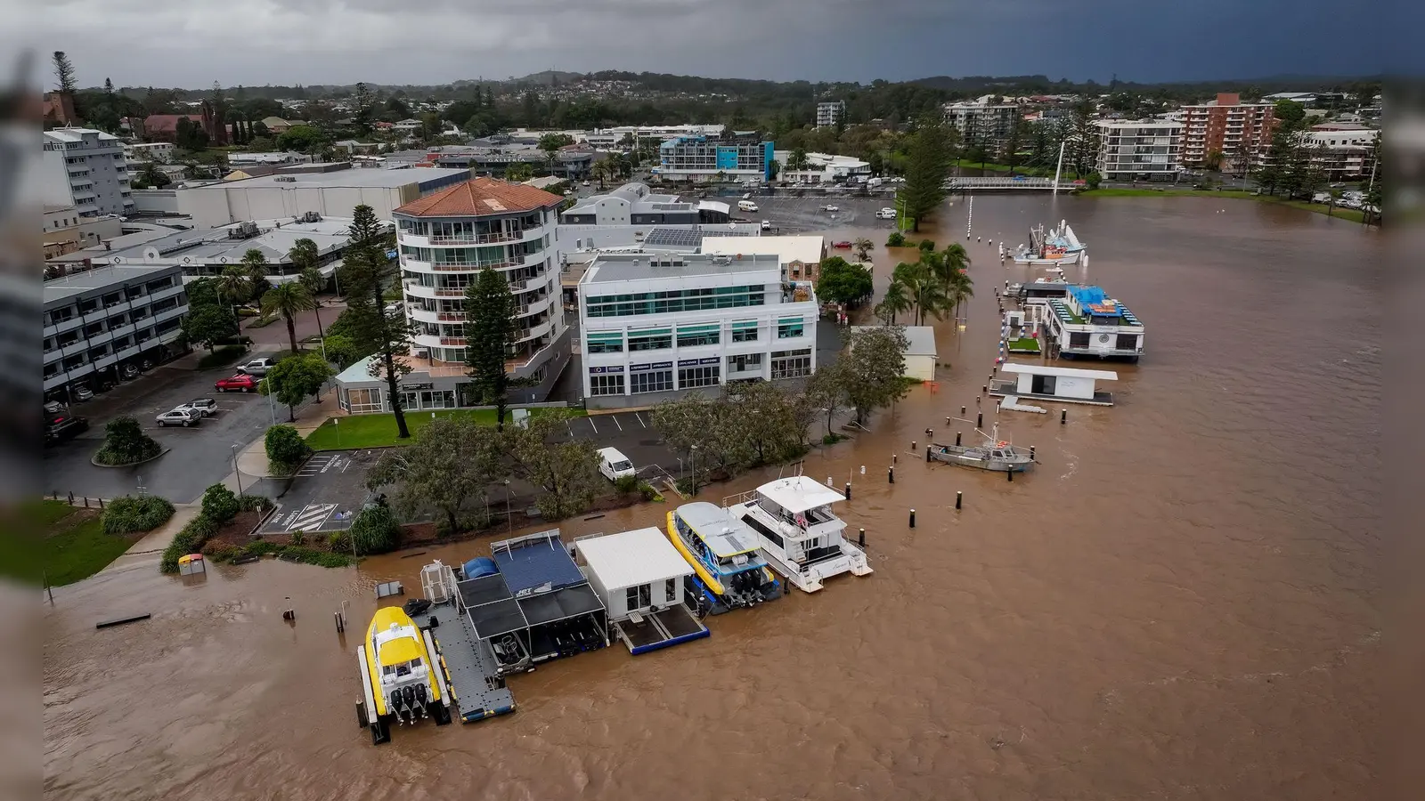 Das Hochwassergebiet liegt nördlich von Sydney. (Foto: Lindsay Moller/AAP/dpa)