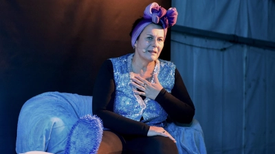 Unterhielt ihr Publikum drei Stunden lang: Ines Procter in Winkelhaid. (Foto: Barbara Kurth)