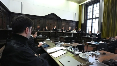 82 Verhandlungstage sind bis Mitte Dezember bereits anberaumt. (Foto: Marcus Brandt/Pool dpa/dpa)