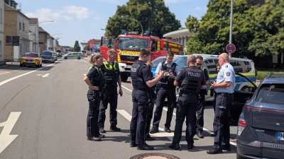 In Lengerich gibt es einen Polizeieinsatz.  (Foto: David Ebener/dpa)