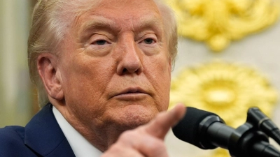 Donald Trump schlägt wieder versöhnlichere Töne Richtung China an. (Foto: Alex Brandon/AP/dpa)