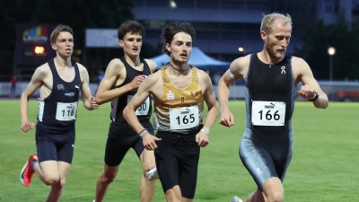 Florian Bremm (vorne, hier bei einem Rennen in Ingolstadt) war in Finnland die letzten 800 Meter alleine unterwegs. (Foto: Theo Kiefner)