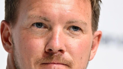 Julian Nagelsmann bei der Auftakt-Pressekonferenz in Herzogenaurach. (Foto: Federico Gambarini/dpa)