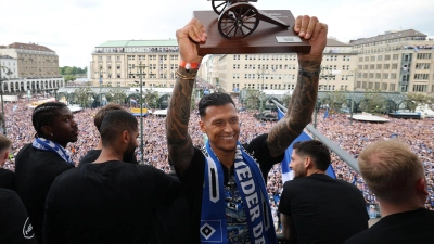 HSV-Torjäger Davie Selke spielt künftig in der Türkei.  (Foto: Christian Charisius/dpa)