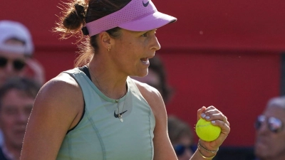 Steht in Eastbourne im Halbfinale: Tatjana Maria. (Archivbild) (Foto: Alberto Pezzali/AP/dpa)