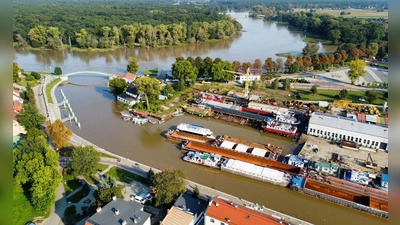 Die Oder bei der Stadt Nowa Sol in der Woiwodschaft Lebus. Auch hier werden Vorkehrungen für das Hochwasser getroffen. (Foto: Lech Muszynski/PAP/dpa)