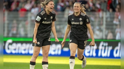 Es war ein hartes Stück Arbeit für die Bayern-Fußballerinnen.  (Foto: Soeren Stache/dpa)