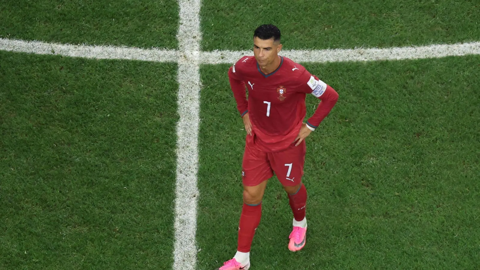 Cristiano Ronaldo und Portugal sind ausgeschieden. (Foto: Sam Hodde/AP/dpa)