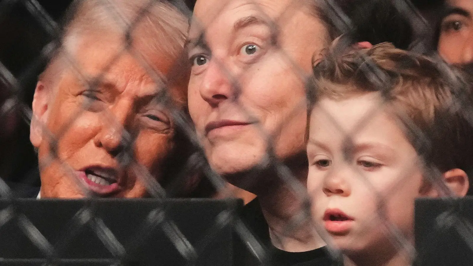 Noch im April zeigten sich Musk und Trump zusammen bei einem Wrestling-Turnier. (Archivbild) (Foto: Lynne Sladky/AP/dpa)
