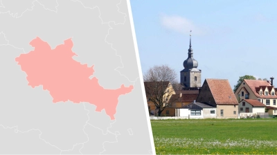 Drei Gemeinden im Landkreis Neustadt/Aisch-Bad Windsheim - Uehlfeld (Bild), Dachsbach und Gerhardshofen - gehören zum Bundestagswahlkreis Erlangen. (Foto: Datawrapper/Nicole Gunkel)