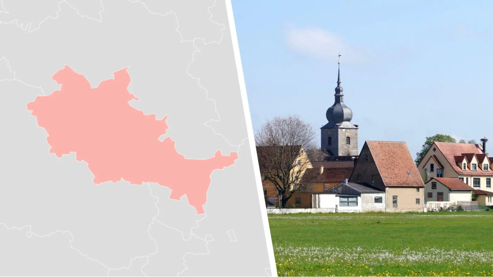 Drei Gemeinden im Landkreis Neustadt/Aisch-Bad Windsheim - Uehlfeld (Bild), Dachsbach und Gerhardshofen - gehören zum Bundestagswahlkreis Erlangen. (Foto: Datawrapper/Nicole Gunkel)